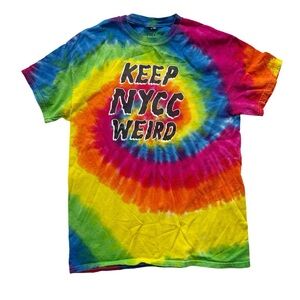 Rainbow Tie-dye New York Comicon T-shirt Medium